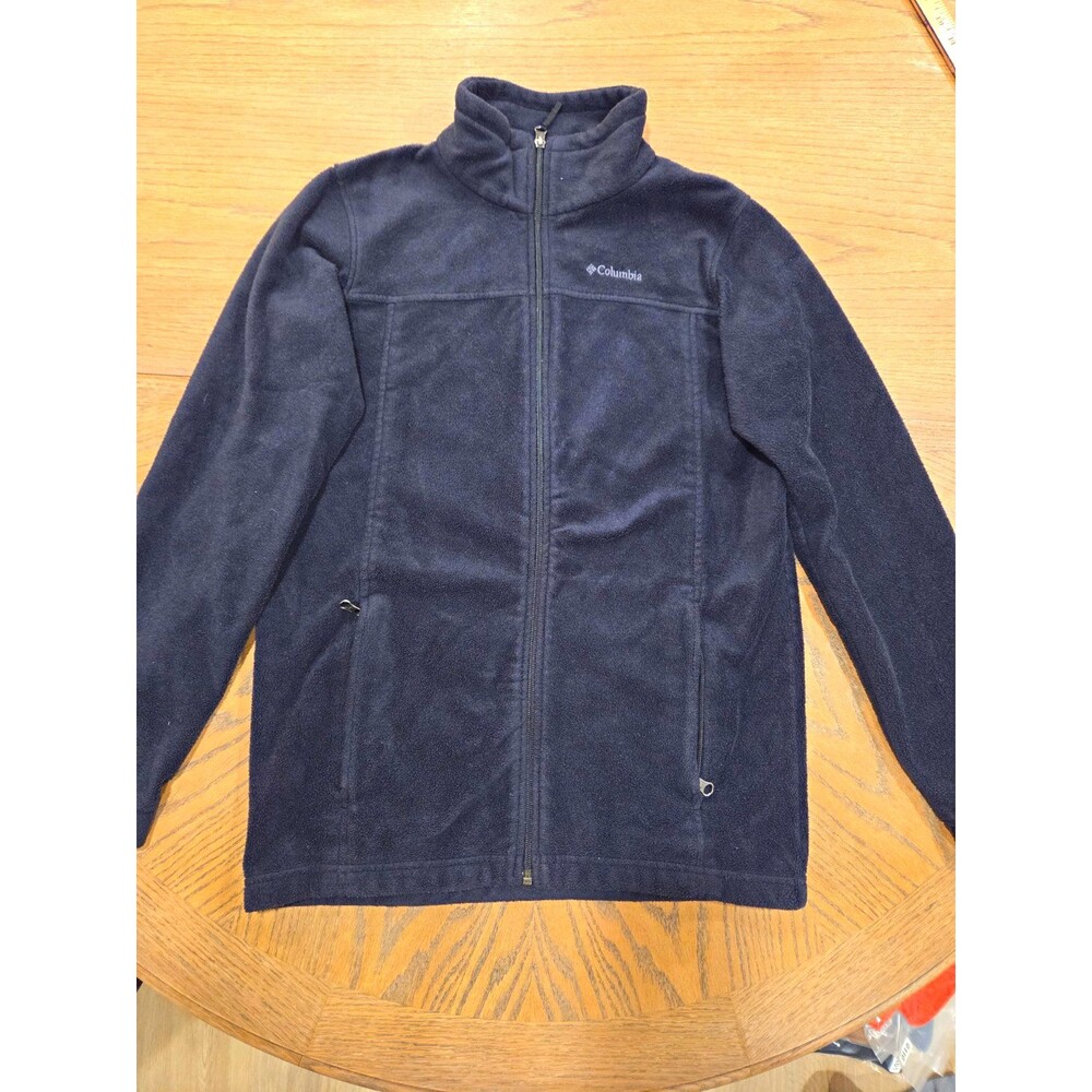 Columbia Steens Mountain II Fleece Jacket Boys XL 18/20 Black Full Zip Outdoor